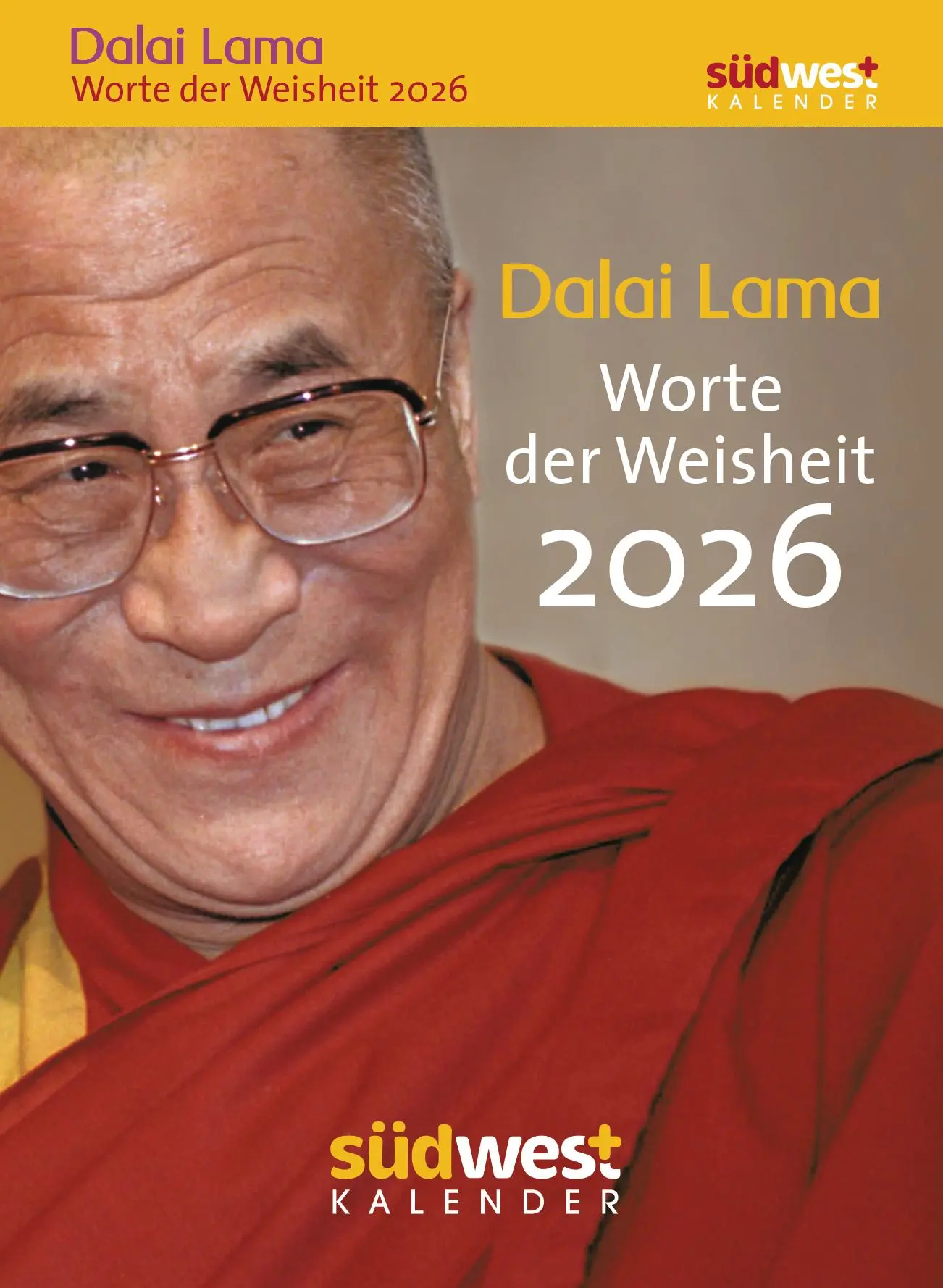 Cover: 9783517103785 | Dalai Lama - Worte der Weisheit 2026 - Tagesabreißkalender zum...