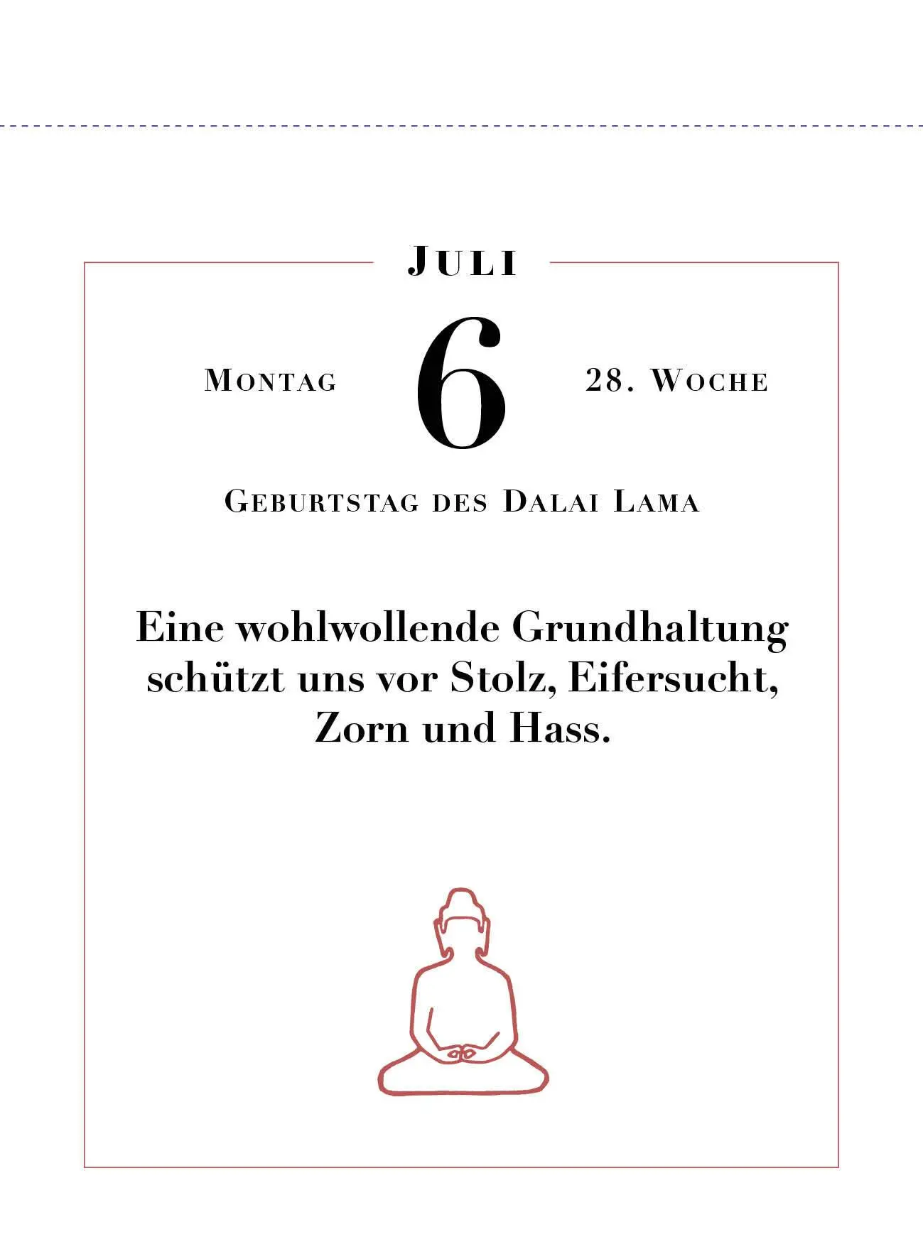 Bild: 9783517103785 | Dalai Lama - Worte der Weisheit 2026 - Tagesabreißkalender zum...