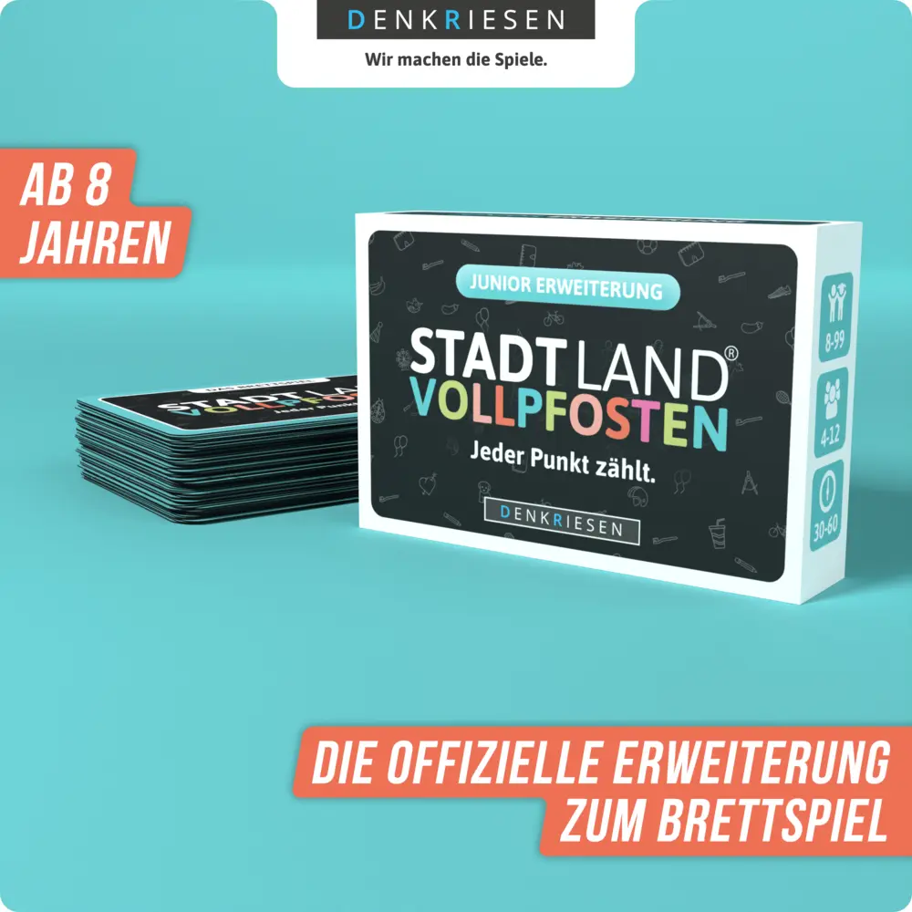 Bild: 4260528093885 | DENKRIESEN - STADT LAND VOLLPFOSTEN® - Das Brettspiel - ERWEITERUNG...
