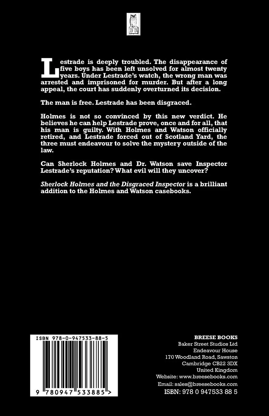 Rückseite: 9780947533885 | Sherlock Holmes and the Disgraced Inspector | John Hall | Taschenbuch