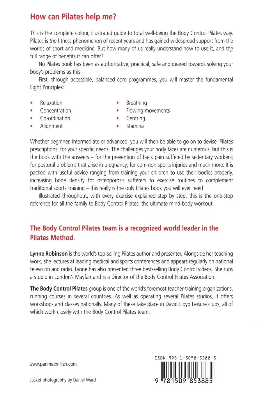 Rückseite: 9781509853885 | Official Body Control Pilates Manual | Lynne Robinson (u. a.) | Buch