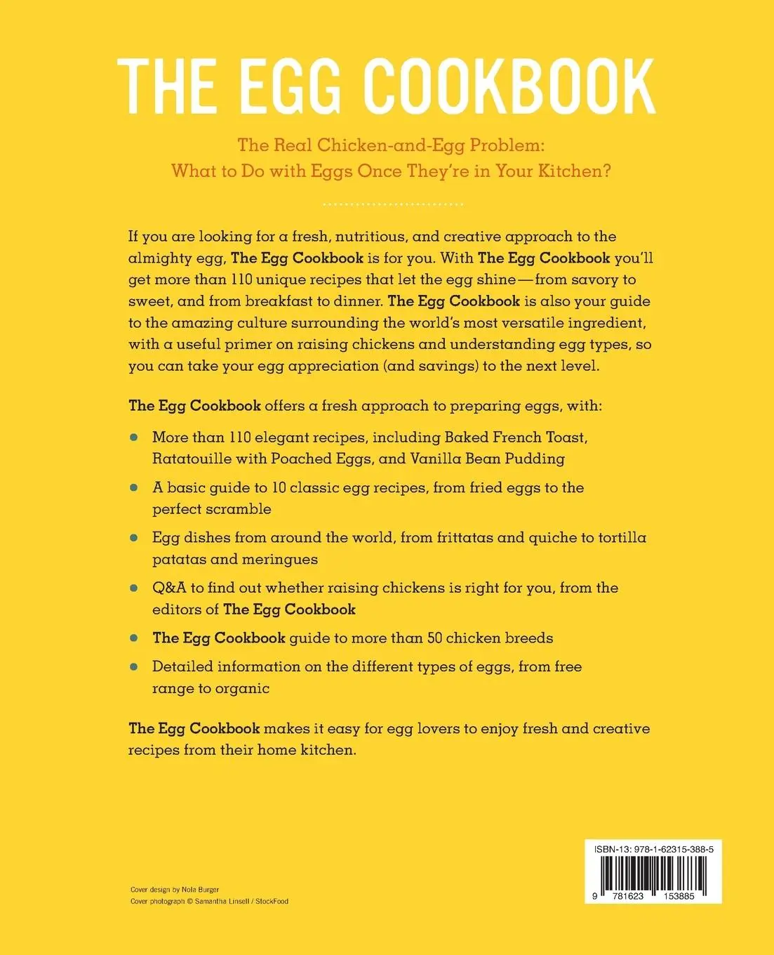 Rückseite: 9781623153885 | The Egg Cookbook | Healdsburg Press | Taschenbuch | Englisch | 2014