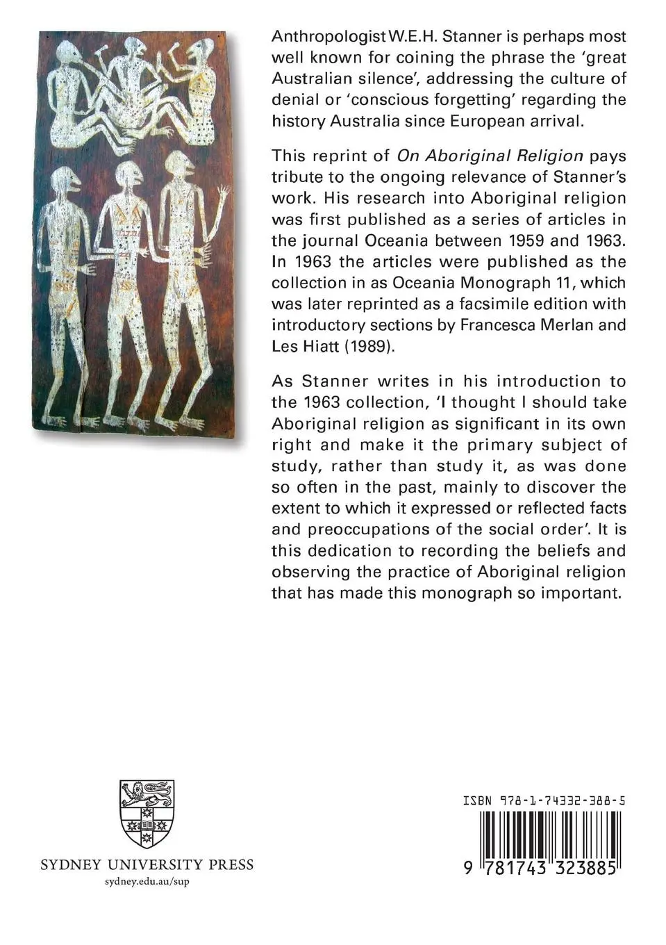 Rückseite: 9781743323885 | On Aboriginal Religion | W. E. H. Stanner | Taschenbuch | Englisch