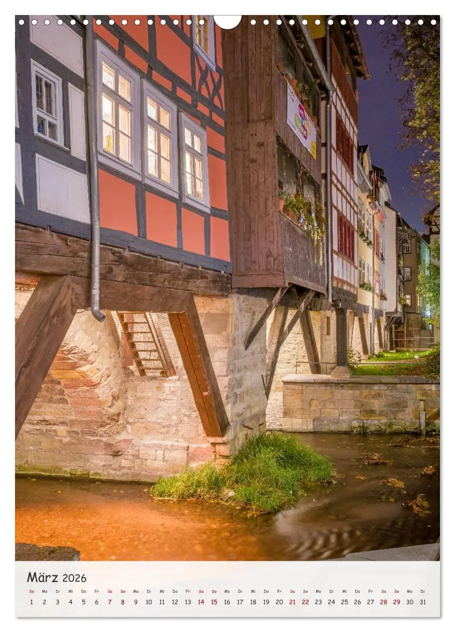 Bild: 9783516583885 | Erfurt - Zwischen Dom und Krämerbrücke (Wandkalender 2026 DIN A3...