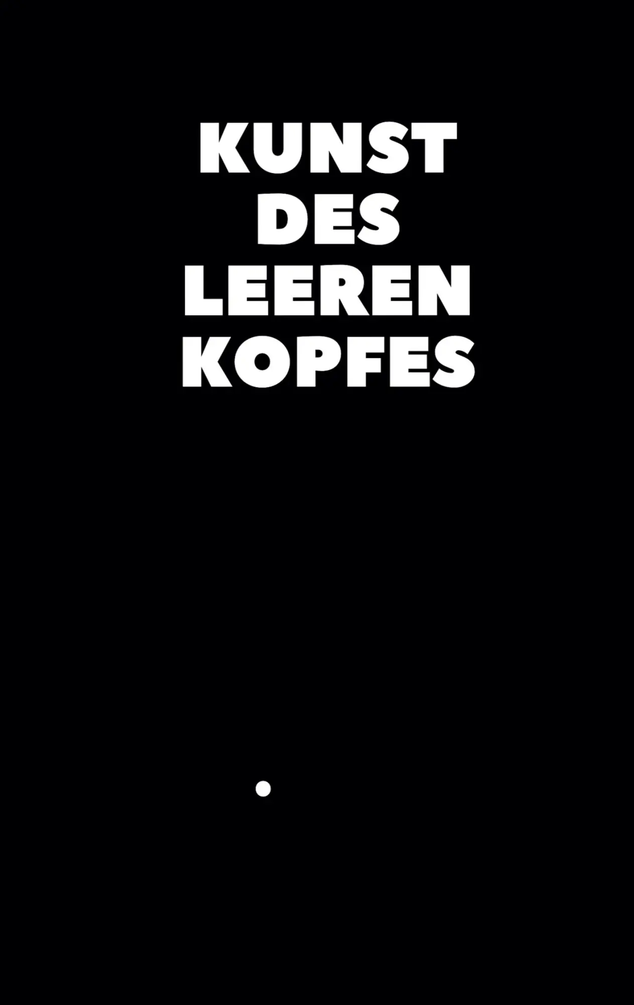 Cover: 9783750433885 | Kunst des leeren Kopfes | Caroline Stern | Taschenbuch | 60 S. | 2020