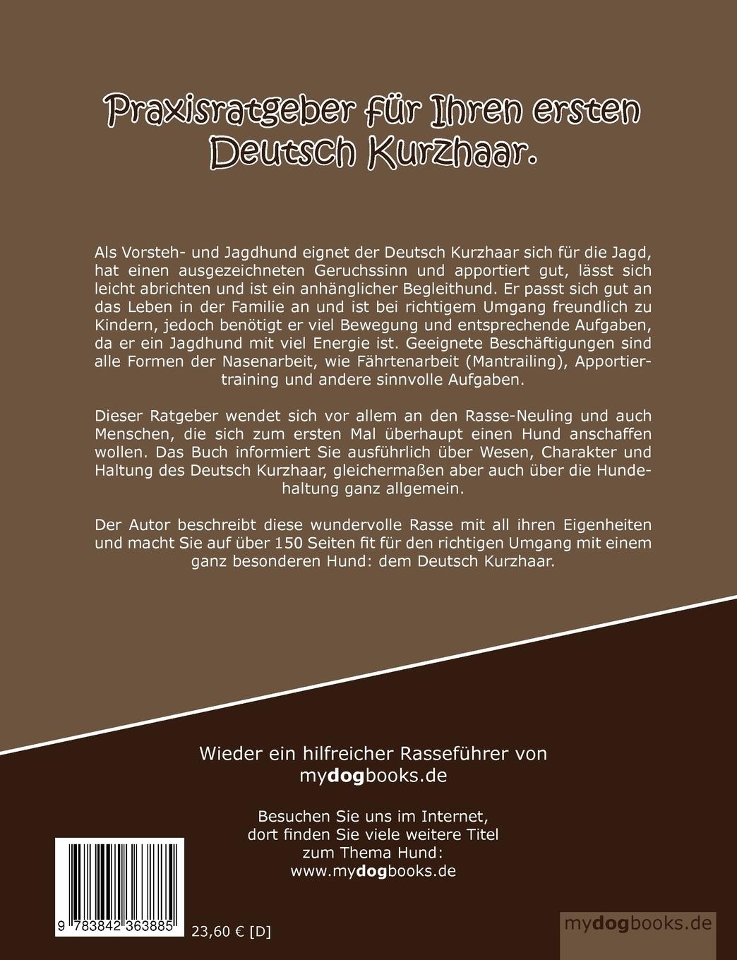 Rückseite: 9783842363885 | Unser Traumhund: Deutsch Kurzhaar | Hans-Peter Franzhuber | Buch