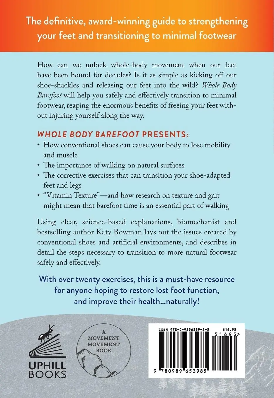 Rückseite: 9780989653985 | Whole Body Barefoot | Transitioning Well to Minimal Footwear | Bowman