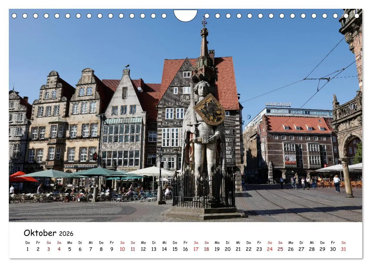 Bild: 9783457933985 | Bremen - Die Hansestadt an der Weser (Wandkalender 2026 DIN A4...
