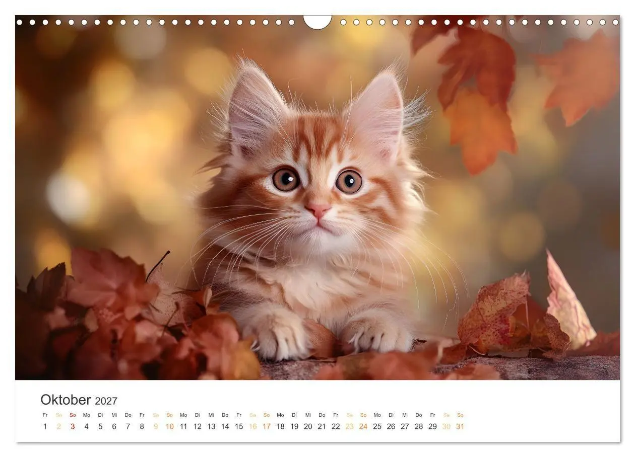 Bild: 9783569043985 | Zauberhafte Katzenbabys (Wandkalender 2027 DIN A3 quer), CALVENDO...