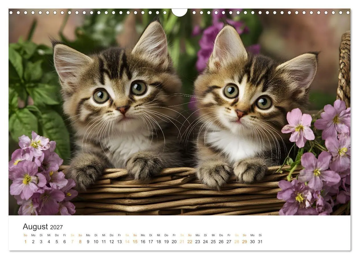 Bild: 9783569043985 | Zauberhafte Katzenbabys (Wandkalender 2027 DIN A3 quer), CALVENDO...