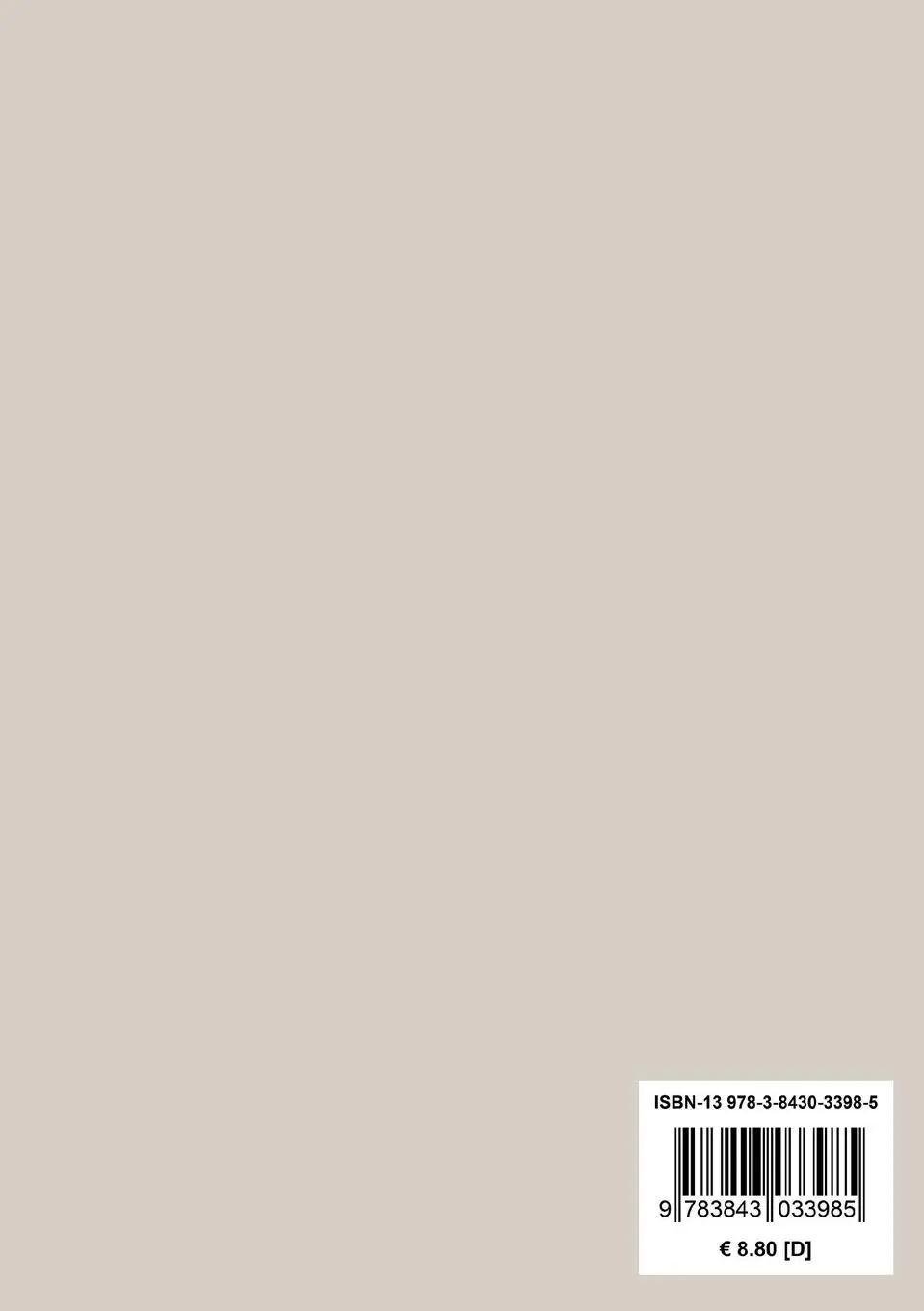 Rückseite: 9783843033985 | Über Johann Sebastian Bachs Leben, Kunst und Kunstwerke | Forkel
