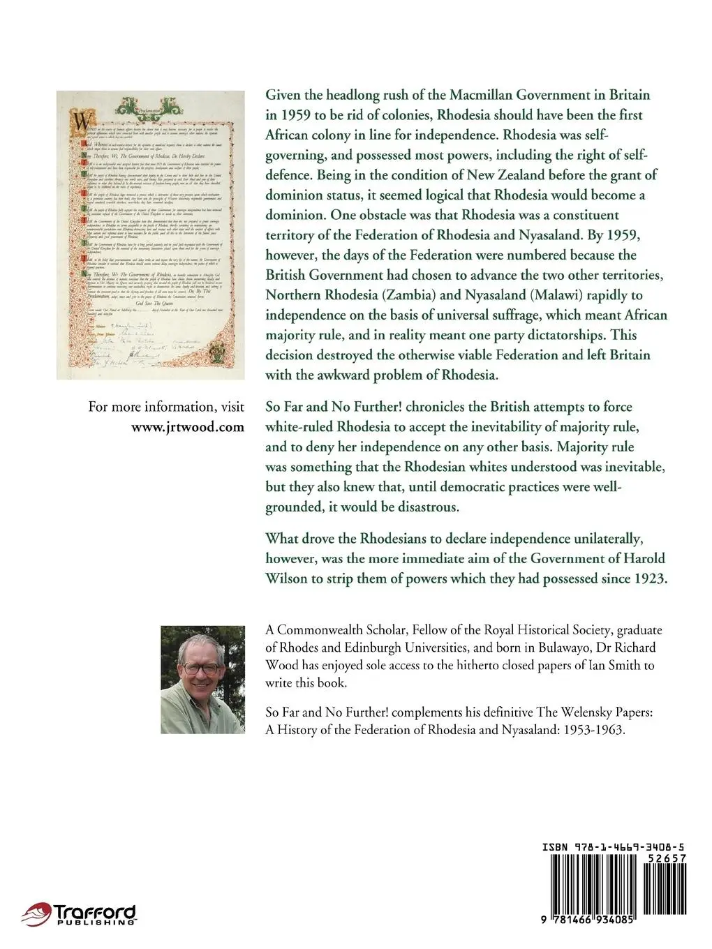 Rückseite: 9781466934085 | So Far and No Further! | Jrt Wood | Taschenbuch | Englisch | 2012