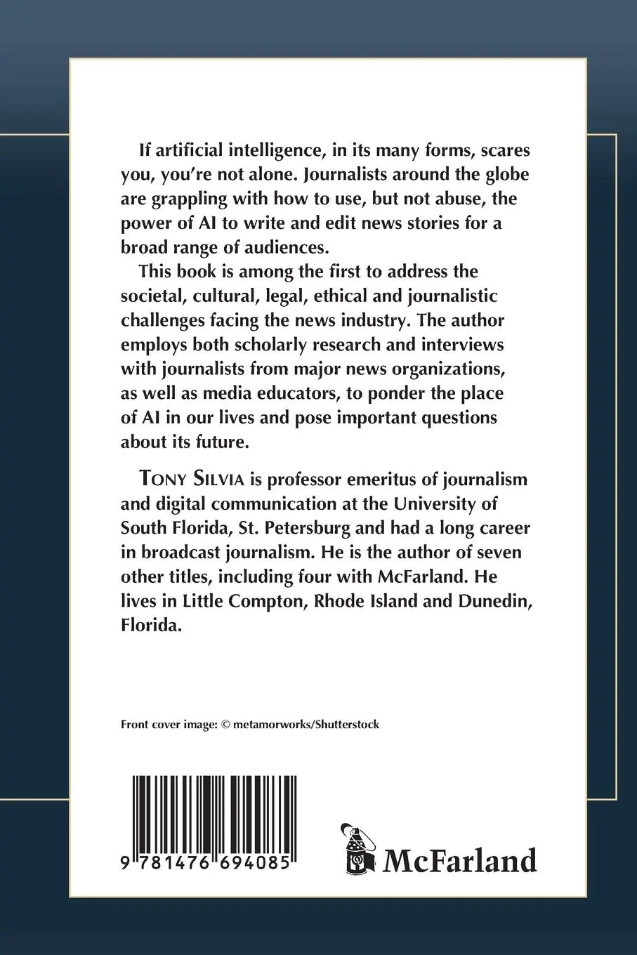 Rückseite: 9781476694085 | Artificial Intelligence in Journalism | Changing the News | Silvia