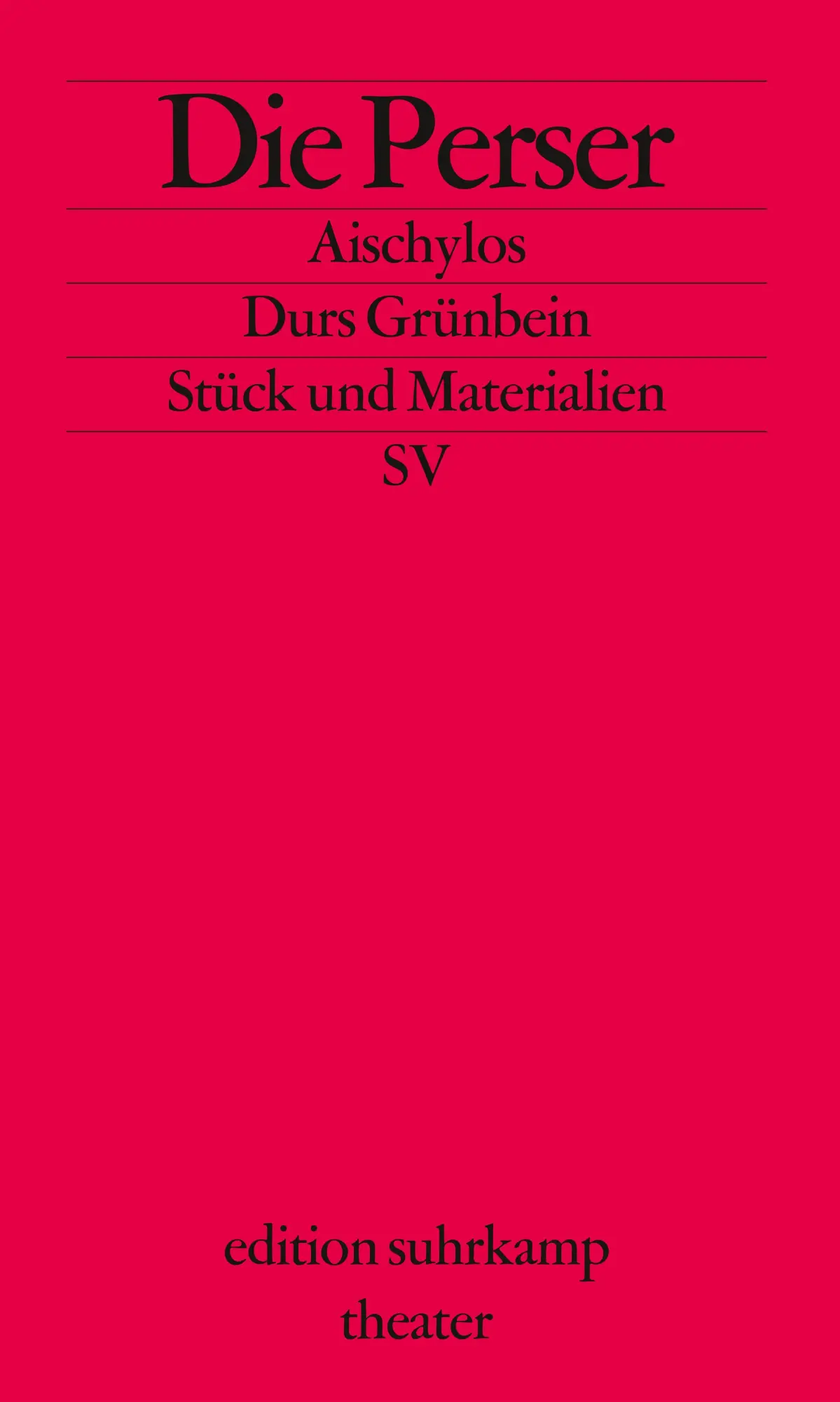 Cover: 9783518134085 | Die Perser | Stück und Materialien | Aischylos | Taschenbuch | 67 S.