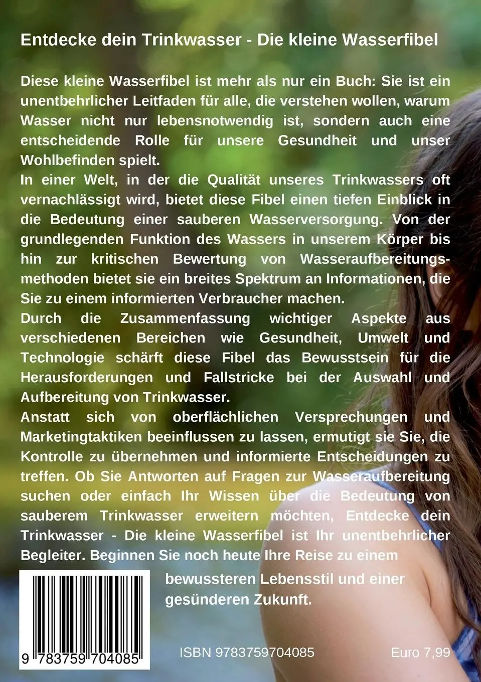 Rückseite: 9783759704085 | Entdecke dein Trinkwasser - Die kleine Wasserfibel | Michael Kurth