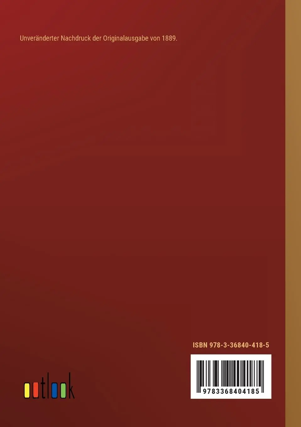 Rückseite: 9783368404185 | Die Deutschen Heldensagen | Gotthold Klee | Taschenbuch | Paperback