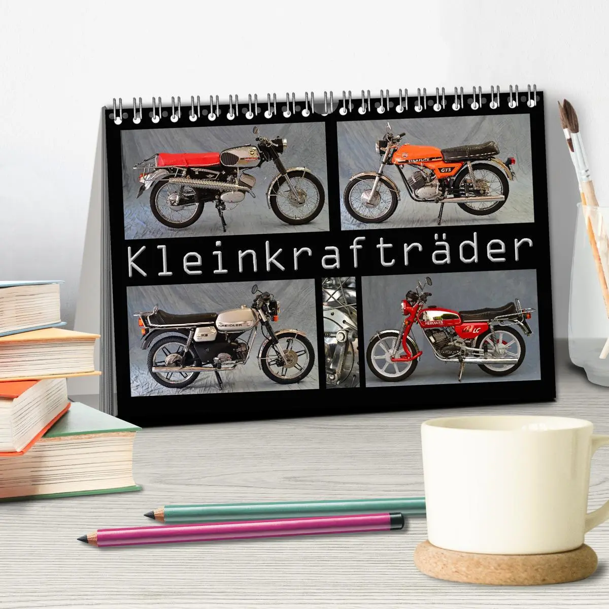 Bild: 9783457674185 | Kleinkrafträder (Tischkalender 2026 DIN A5 quer), CALVENDO...