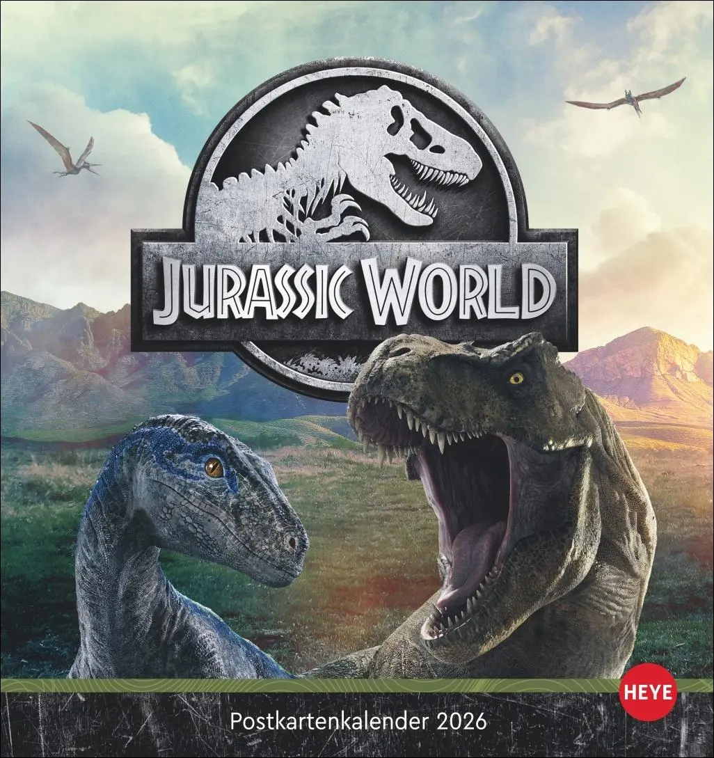 Cover: 9783756414185 | Jurassic World Postkartenkalender 2026 | Kalender | 13 S. | Deutsch