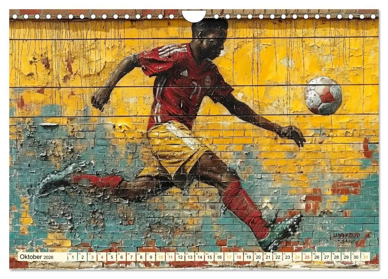 Bild: 9783457284285 | Fußball Graffiti - sportliche Kunst (Wandkalender 2026 DIN A4...