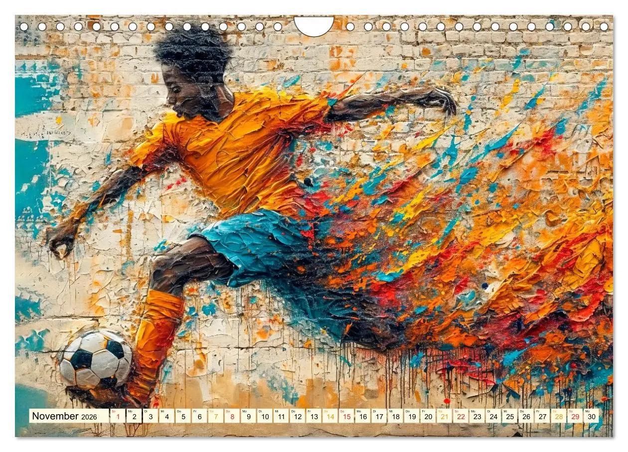 Bild: 9783457284285 | Fußball Graffiti - sportliche Kunst (Wandkalender 2026 DIN A4...