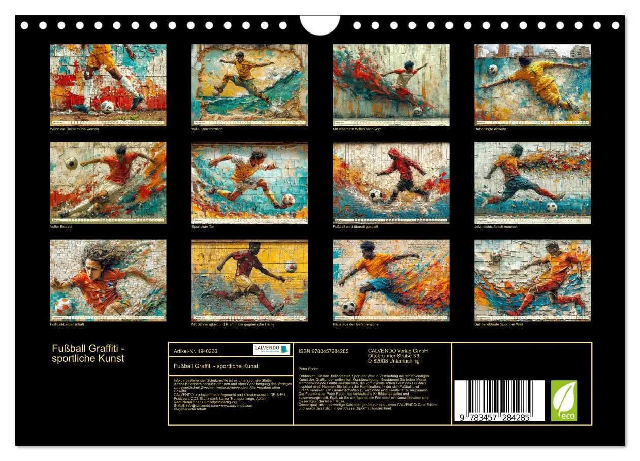 Bild: 9783457284285 | Fußball Graffiti - sportliche Kunst (Wandkalender 2026 DIN A4...