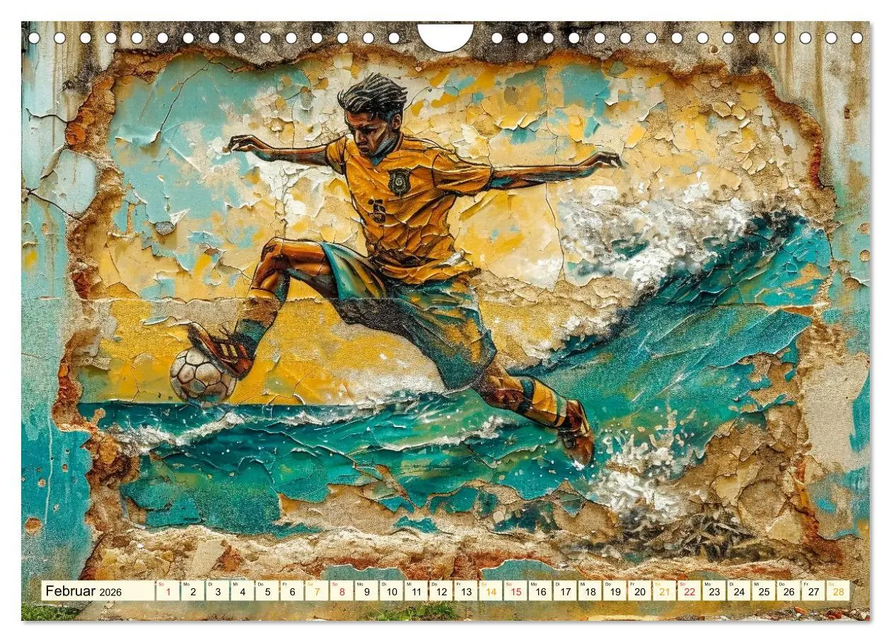 Bild: 9783457284285 | Fußball Graffiti - sportliche Kunst (Wandkalender 2026 DIN A4...