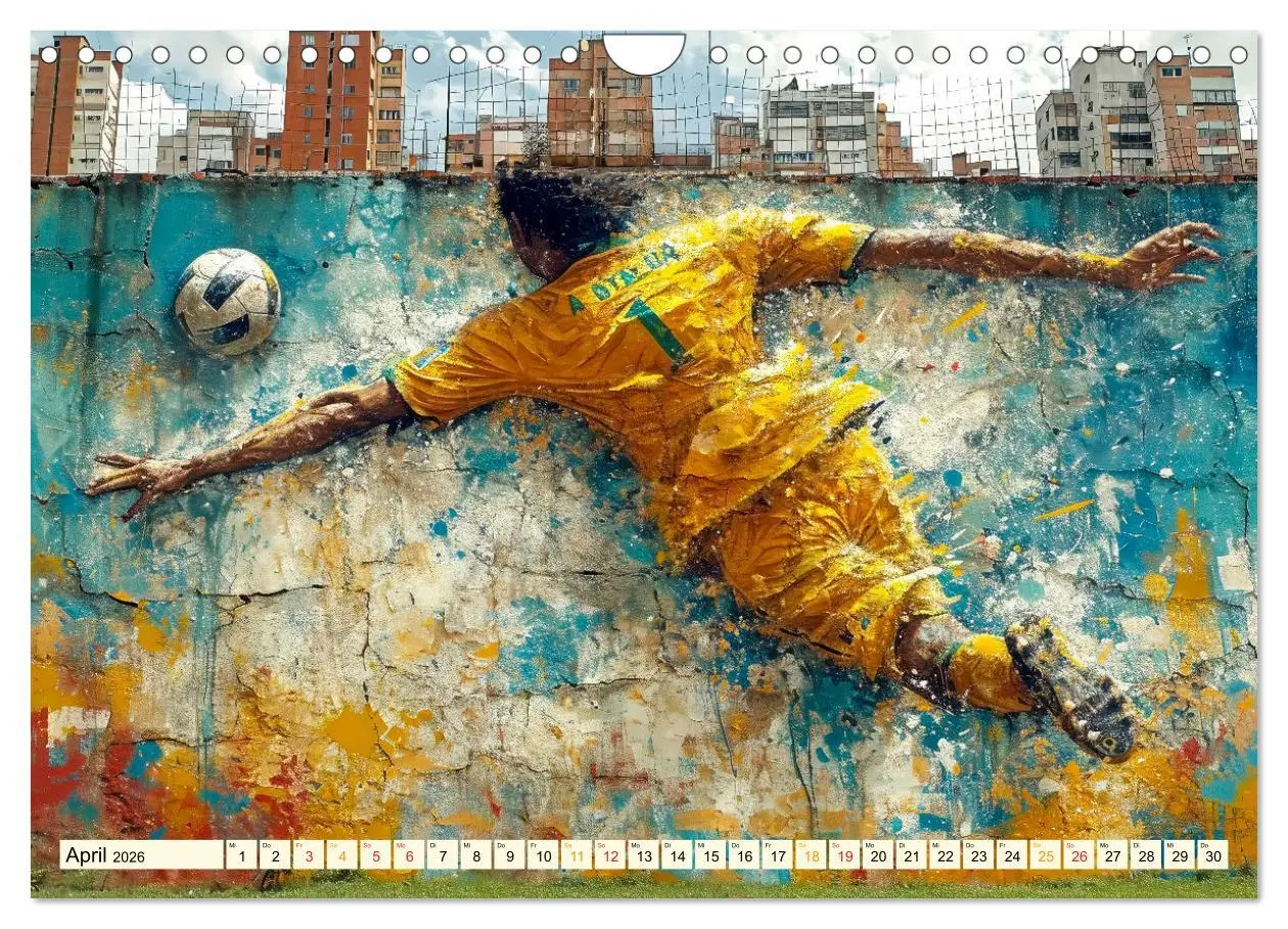 Bild: 9783457284285 | Fußball Graffiti - sportliche Kunst (Wandkalender 2026 DIN A4...
