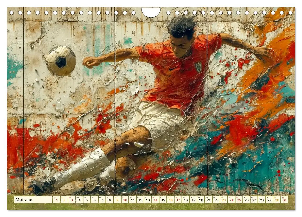 Bild: 9783457284285 | Fußball Graffiti - sportliche Kunst (Wandkalender 2026 DIN A4...