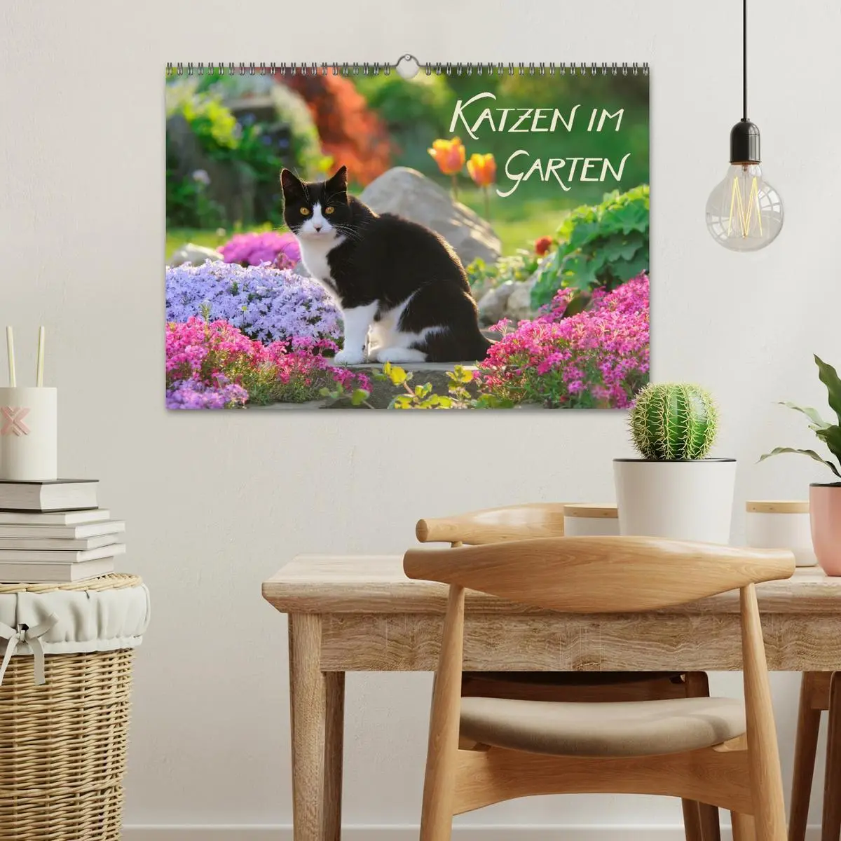 Bild: 9783516204285 | Katzen im Garten (Wandkalender 2026 DIN A3 quer), CALVENDO...
