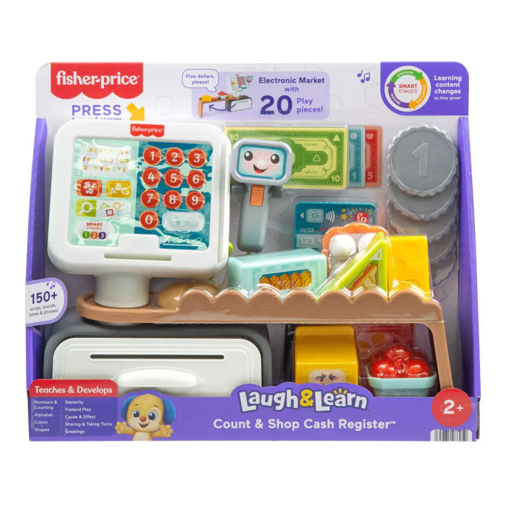 Cover: 194735324385 | Fisher-Price Lernspaß Meine erste Spielkasse | Offene Verpackung