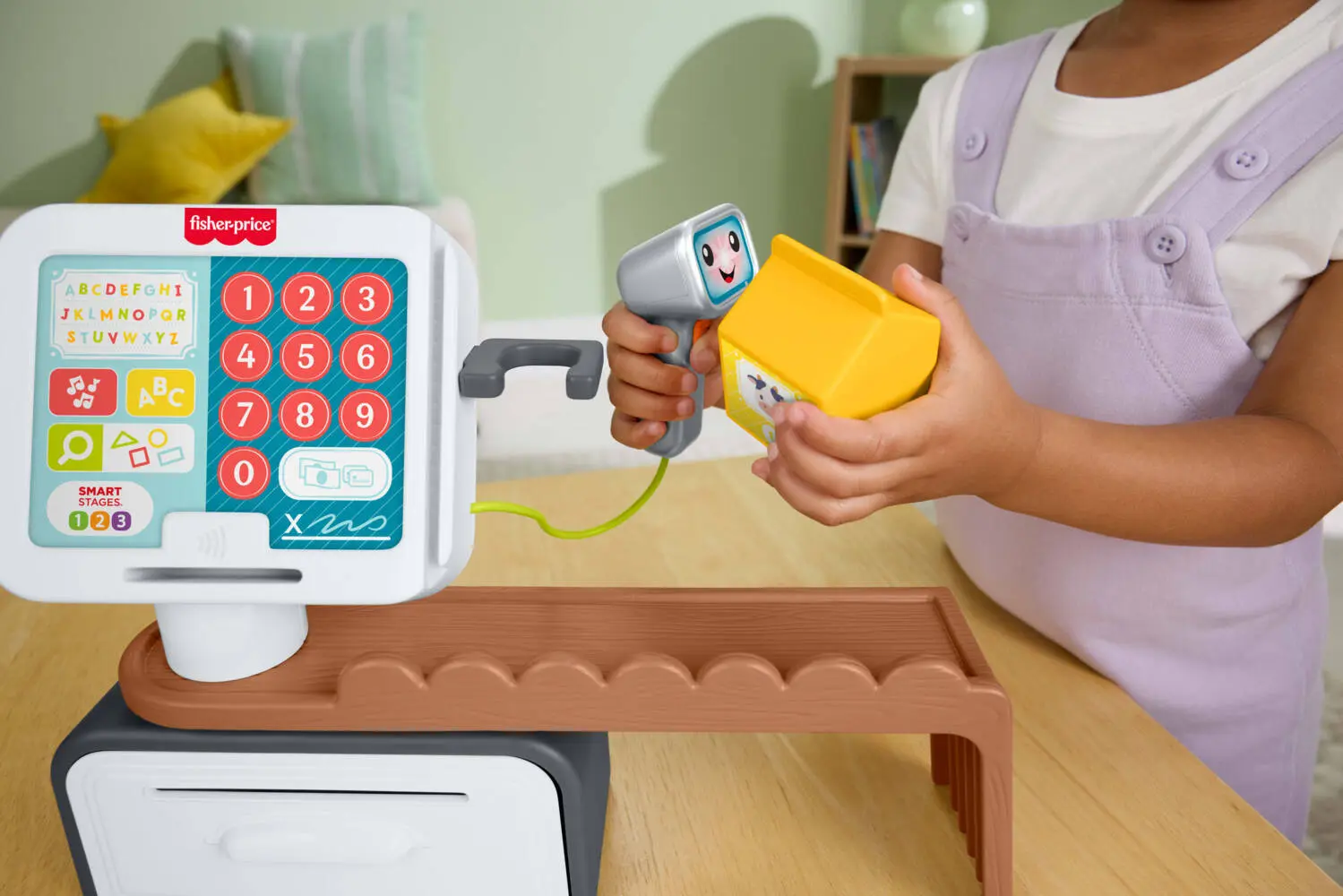 Bild: 194735324385 | Fisher-Price Lernspaß Meine erste Spielkasse | Offene Verpackung