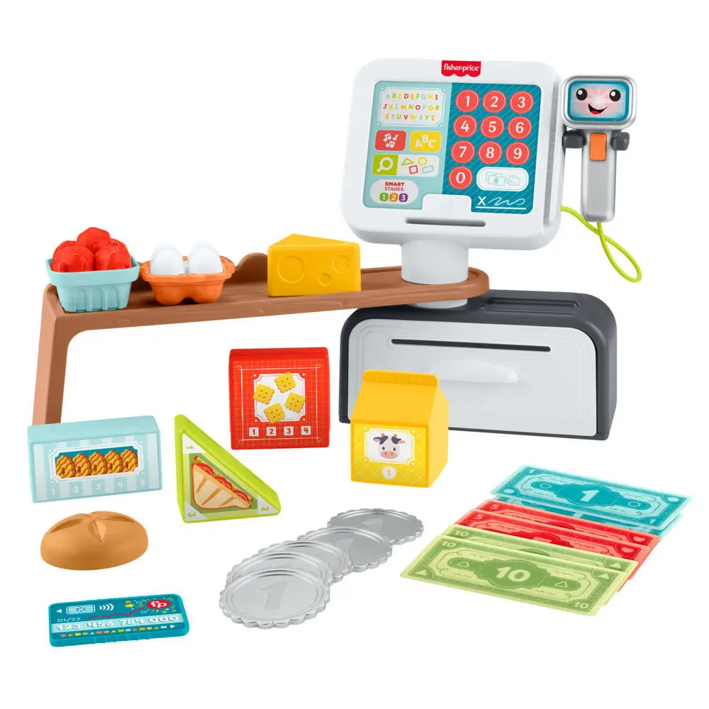 Bild: 194735324385 | Fisher-Price Lernspaß Meine erste Spielkasse | Offene Verpackung