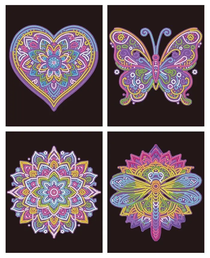 Bild: 4895225944385 | DOTZIES BY DIAMOND DOTZ - Diamond Painting Neon Mandalas | 2025