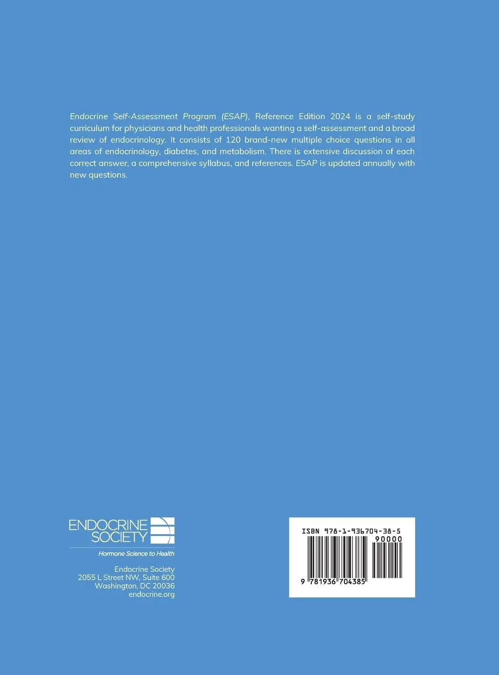 Rückseite: 9781936704385 | Endocrine Self-Assessment Program Questions, Answers, and...