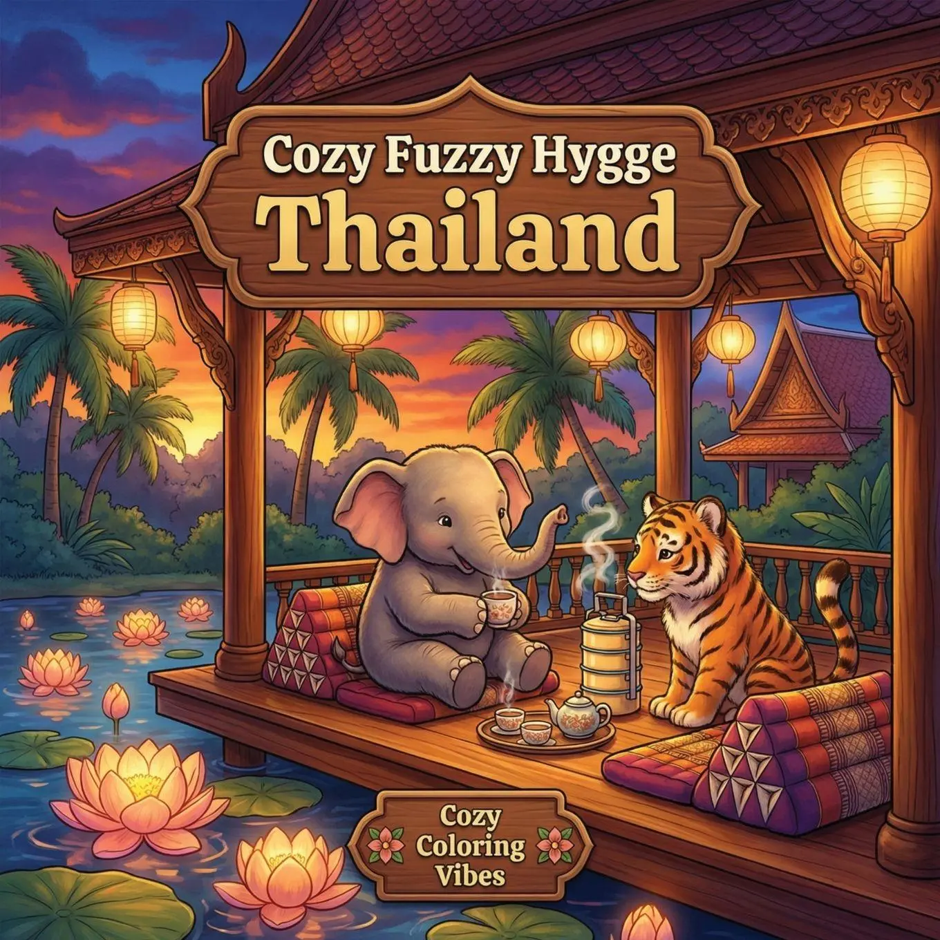 Cover: 9781965964385 | Cozy Fuzzy Hygge Thailand | Cozy Coloring Vibes | Taschenbuch | 2026