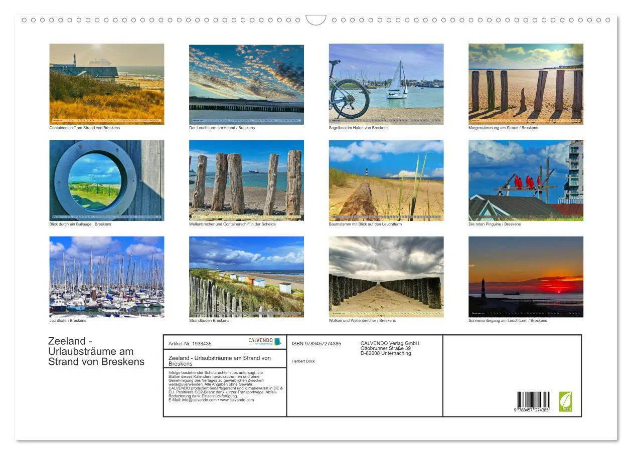 Bild: 9783457274385 | Zeeland - Urlaubsträume am Strand von Breskens (Wandkalender 2026...