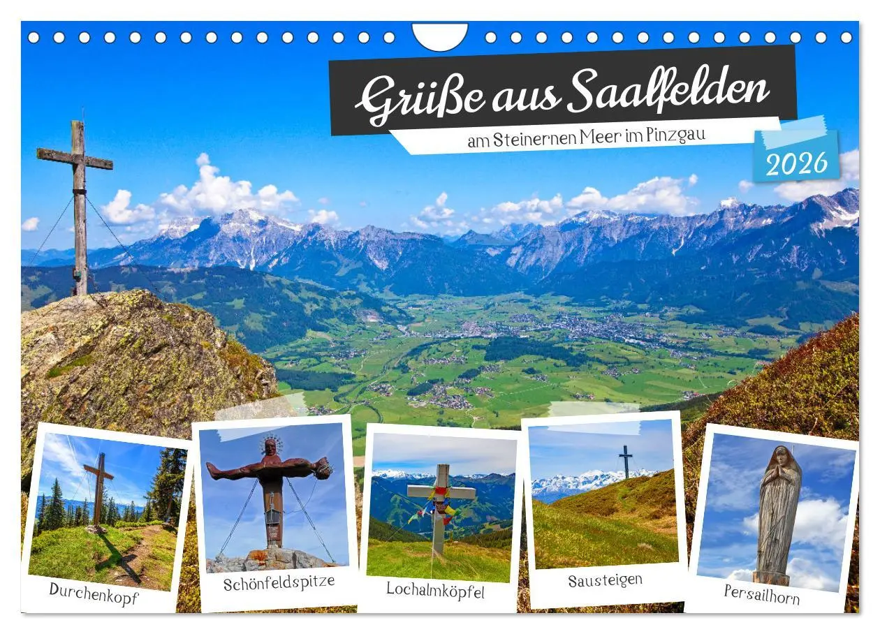 Cover: 9783457344385 | Grüße aus Saalfelden (Wandkalender 2026 DIN A4 quer), CALVENDO...