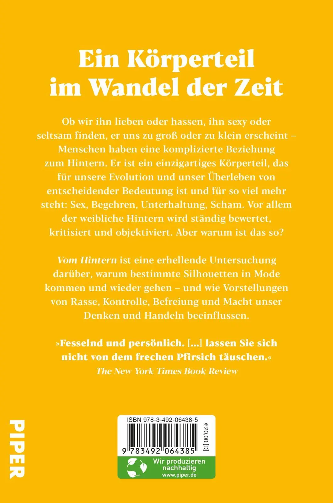 Rückseite: 9783492064385 | Vom Hintern | Heather Radke | Taschenbuch | 352 S. | Deutsch | 2023