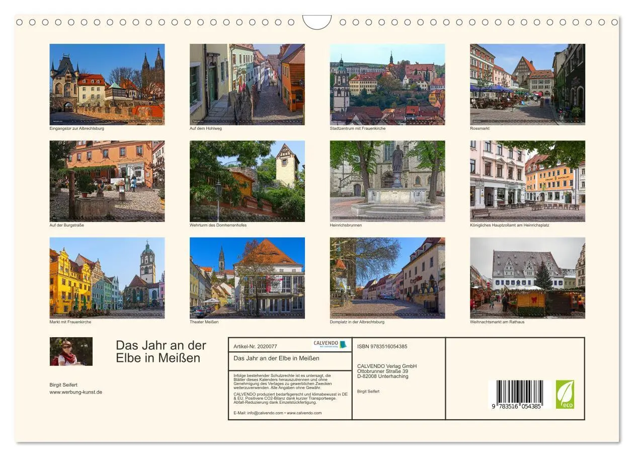 Bild: 9783516054385 | Das Jahr an der Elbe in Meißen (Wandkalender 2026 DIN A3 quer),...