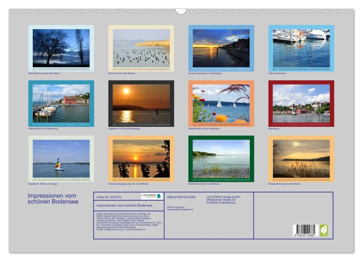 Bild: 9783516124385 | Impressionen vom schönen Bodensee (Wandkalender 2026 DIN A2 quer),...