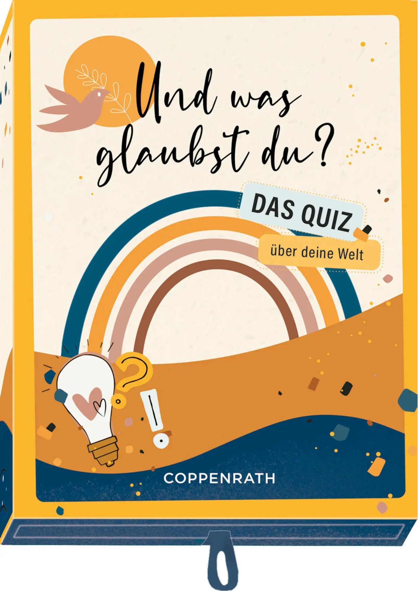 Cover: 9783649644385 | Schachtelspiel | Und was glaubst du? Das Quiz über deine Welt | Geßner