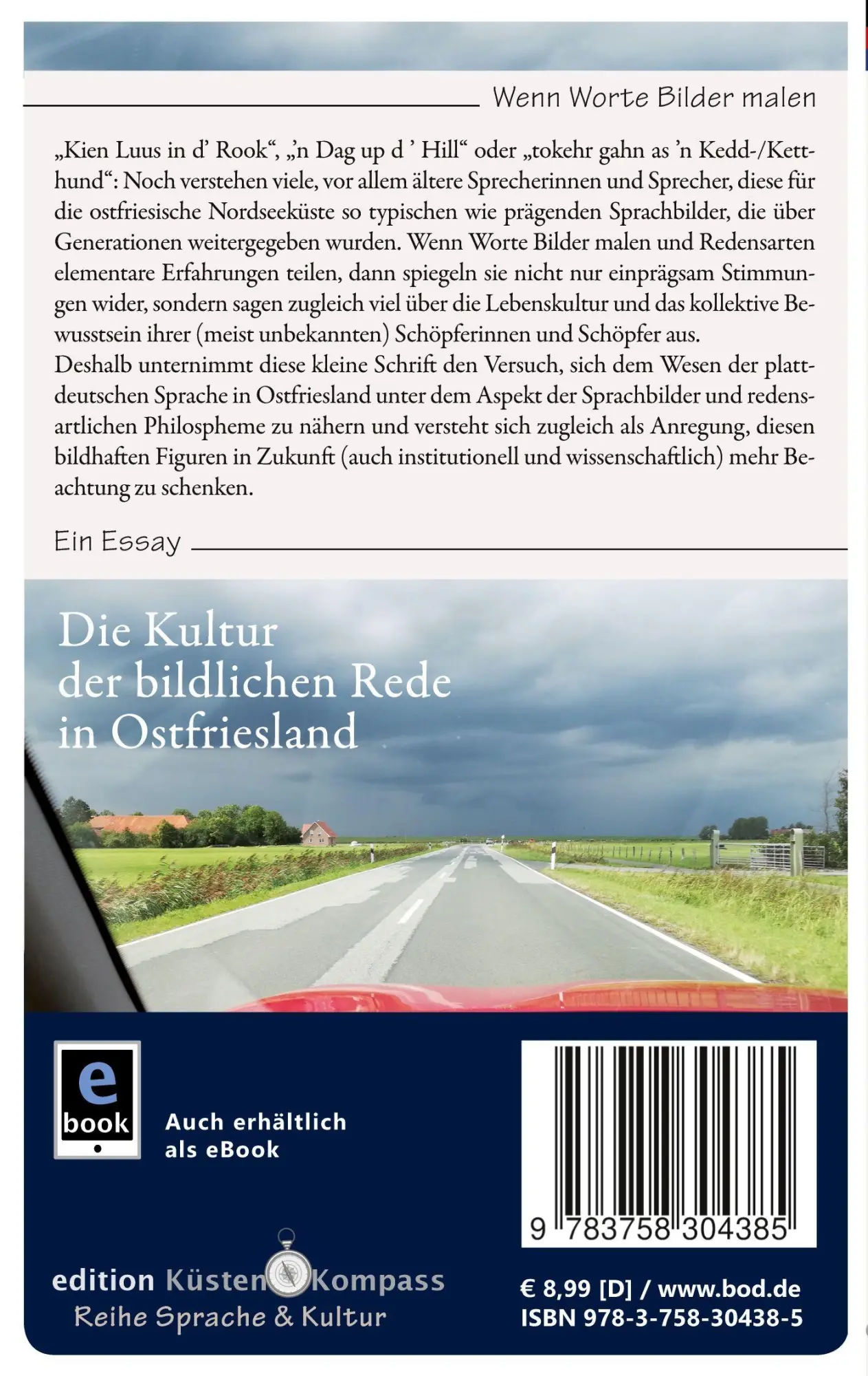 Rückseite: 9783758304385 | Die Kultur der bildlichen Rede in Ostfriesland | Lübbert R. Haneborger