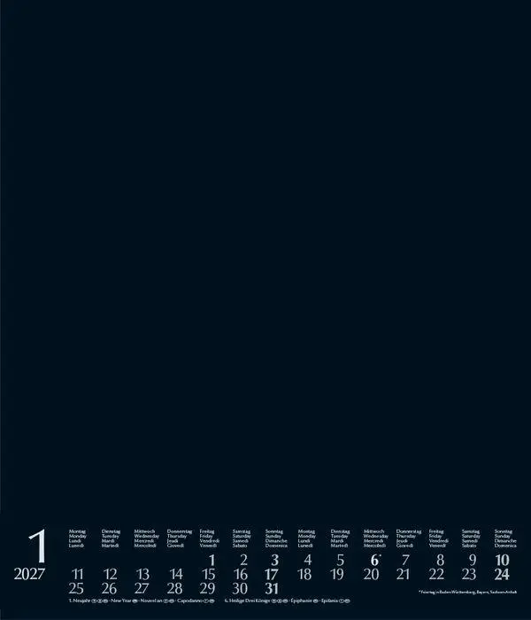 Bild: 9783819304385 | Foto-Malen-Basteln Bastelkalender schwarz groß 2027 | Verlag Korsch