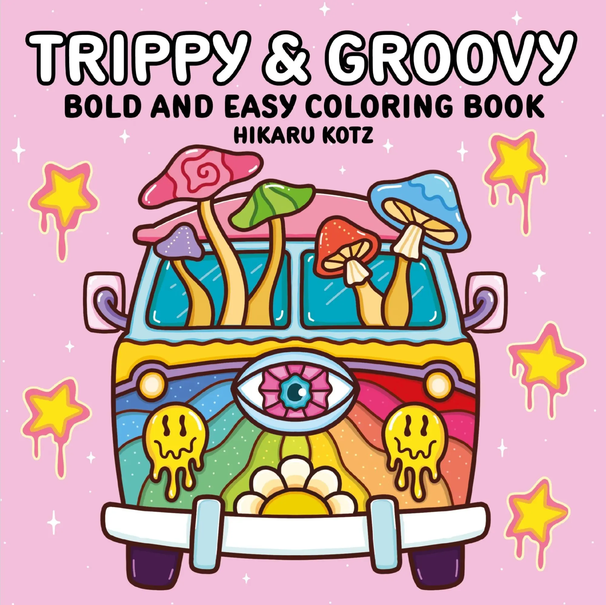 Cover: 9780063514485 | Trippy &amp; Groovy: Bold and Easy Coloring Book | Hikaru Kotz | Buch