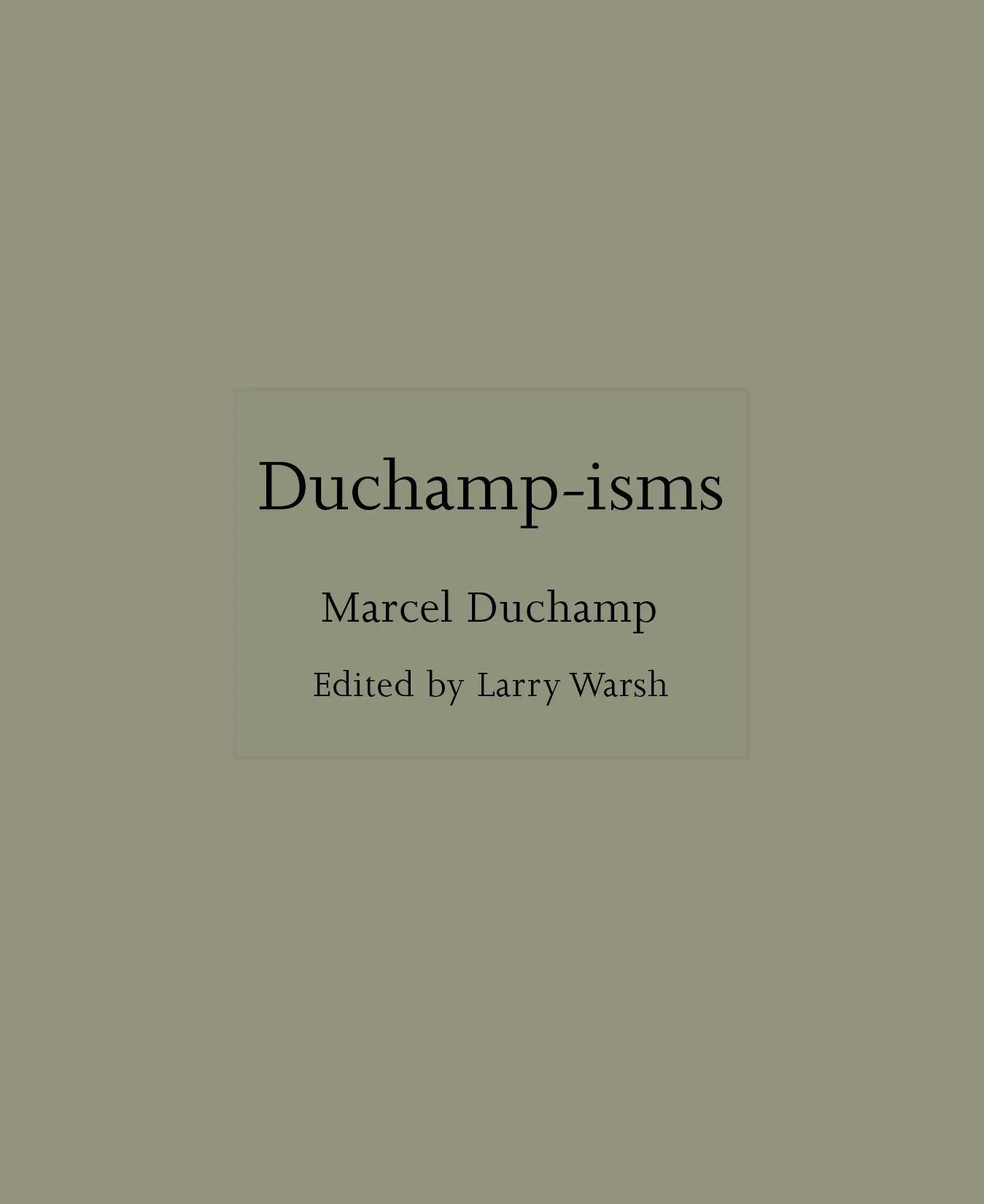 Cover: 9780691274485 | Duchamp-isms | Larry Warsh | Buch | ISMs | Einband - fest (Hardcover)
