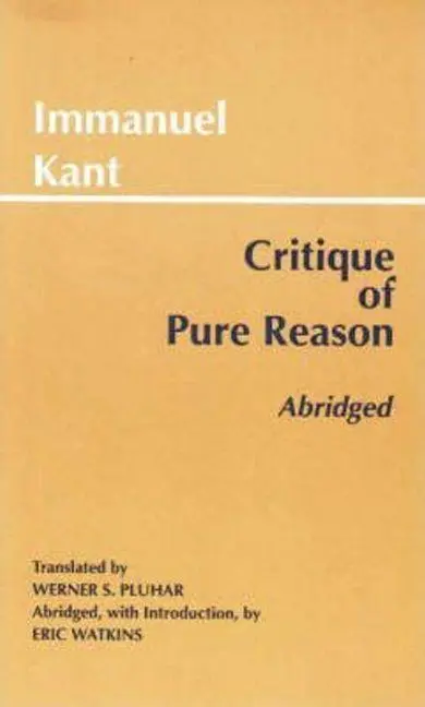 Cover: 9780872204485 | Critique of Pure Reason, Abridged | Immanuel Kant | Taschenbuch | 1999