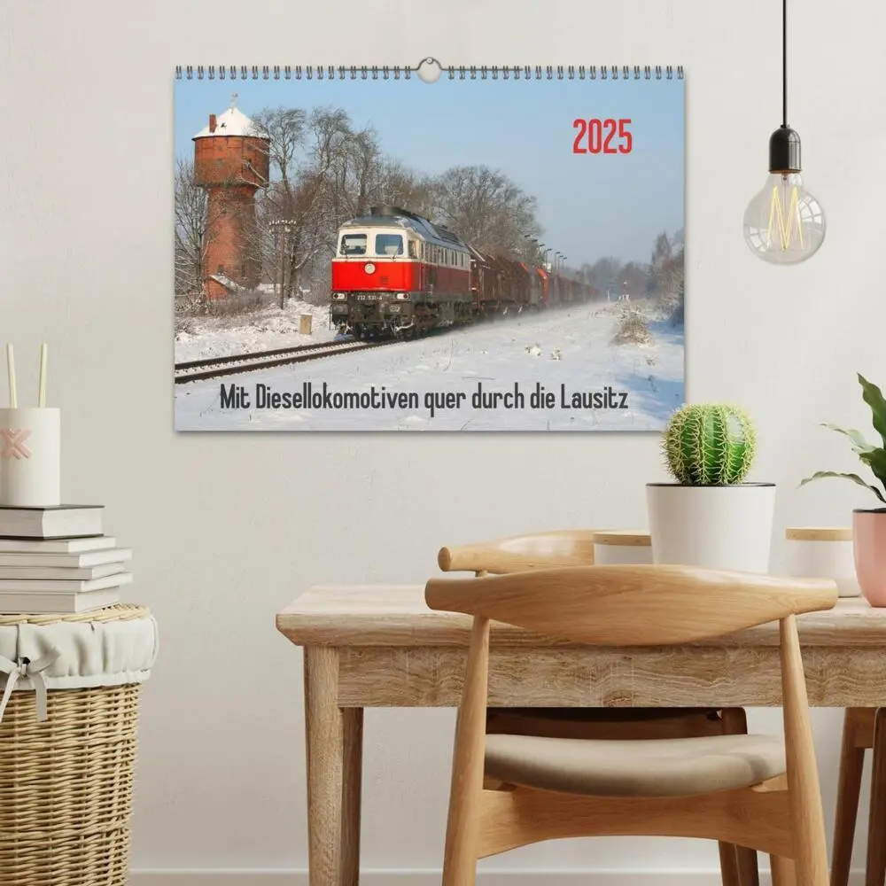 Bild: 9783435624485 | Mit Diesellokomotiven quer durch die Lausitz - 2025 (Wandkalender...