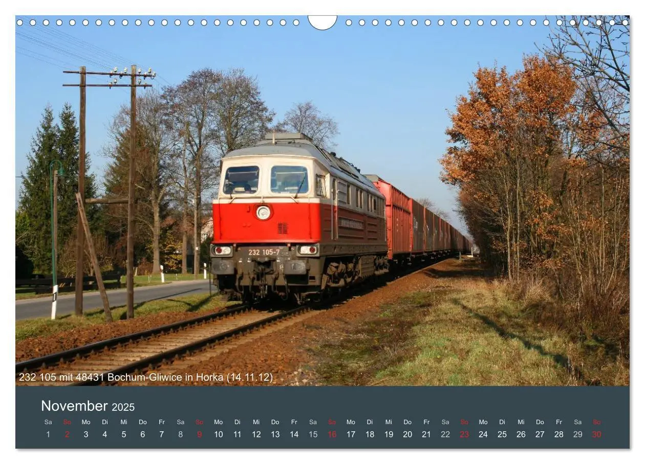 Bild: 9783435624485 | Mit Diesellokomotiven quer durch die Lausitz - 2025 (Wandkalender...