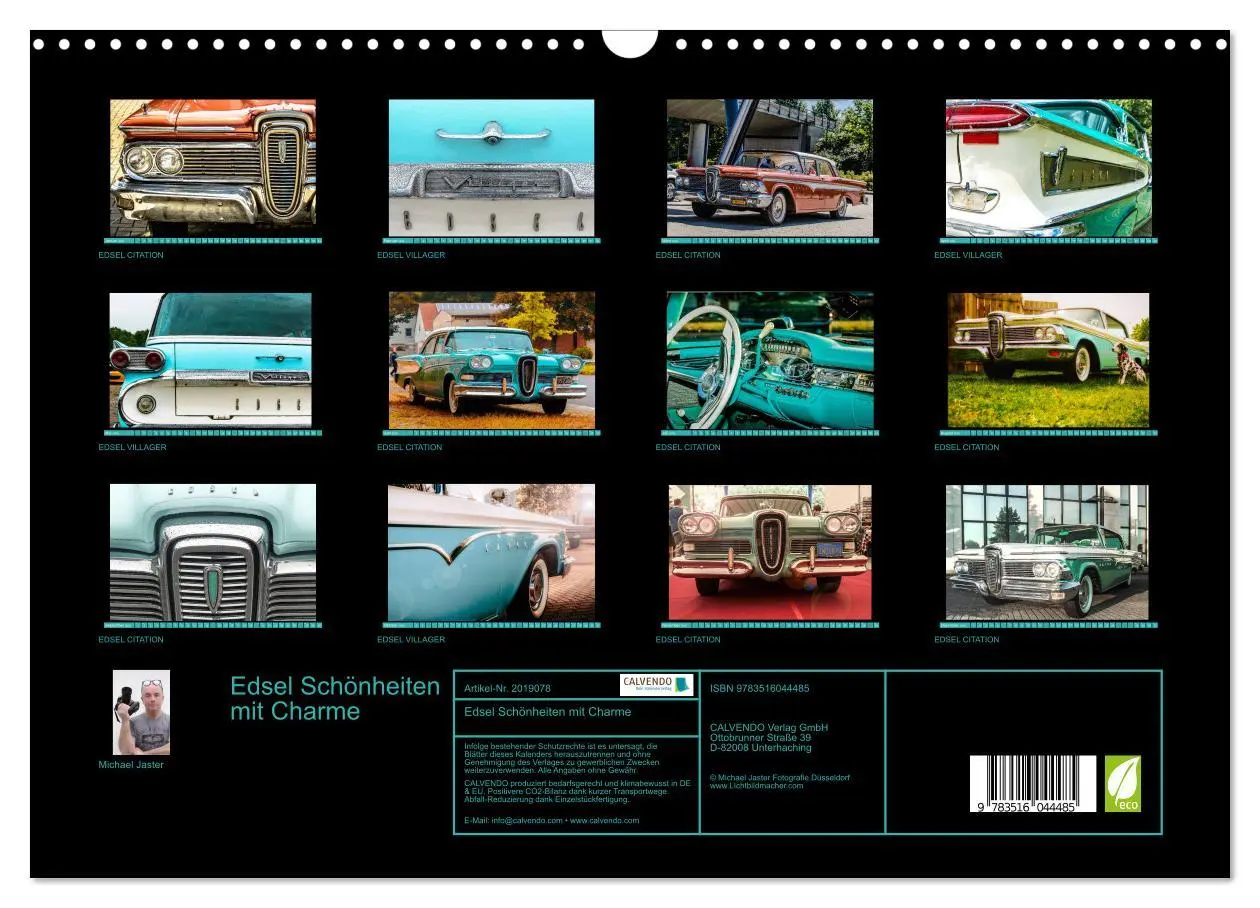 Bild: 9783516044485 | Edsel Schönheiten mit Charme (Wandkalender 2026 DIN A3 quer),...