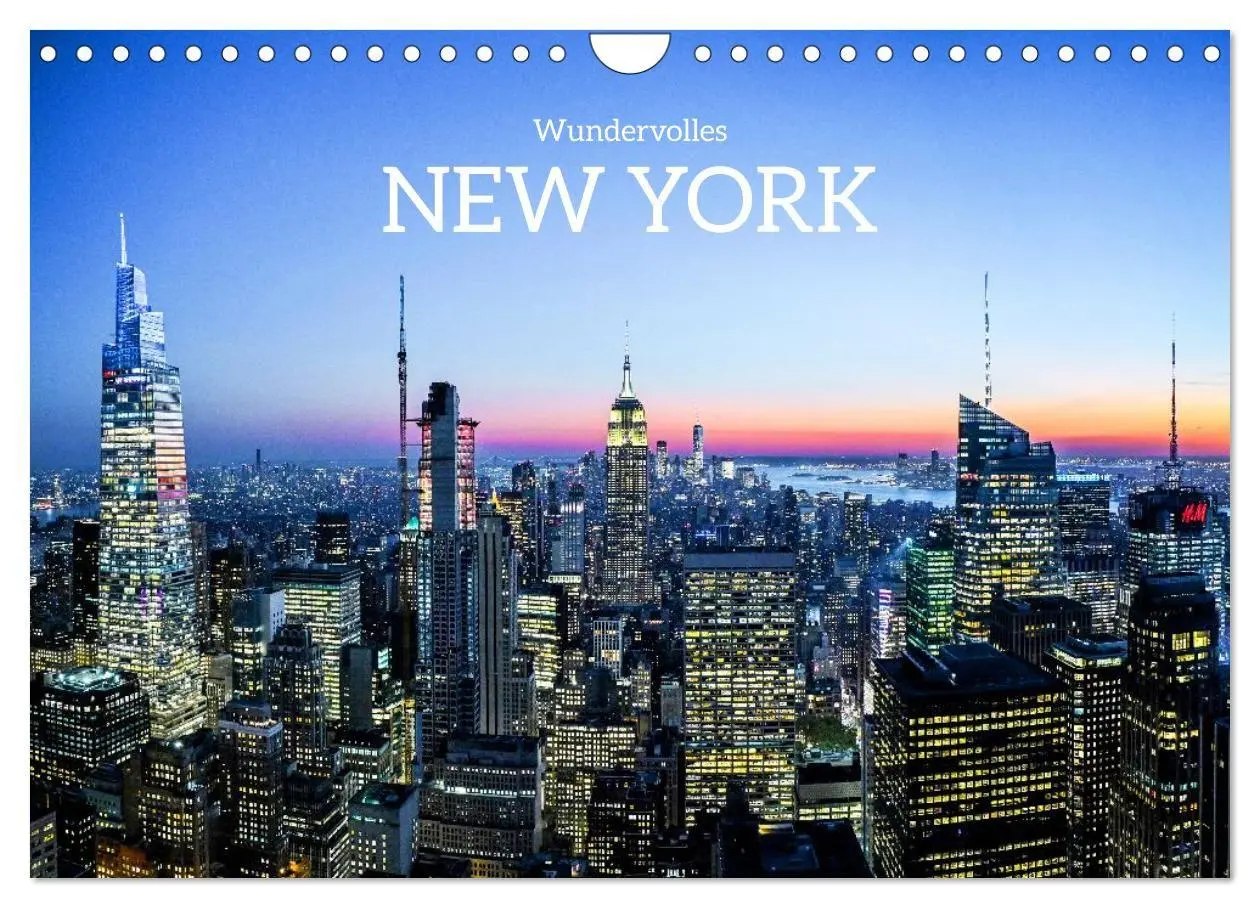 Cover: 9783516734485 | Wundervolles New York (Wandkalender 2026 DIN A4 quer), CALVENDO...